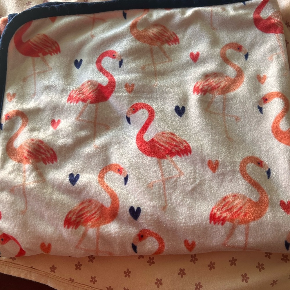 Flamingo Print Blanket
